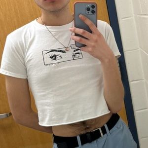 Brandy Melville White Crop Top✨🤍